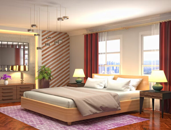 Interior design- bedroom interior project- luxury guest in holiday homes 1